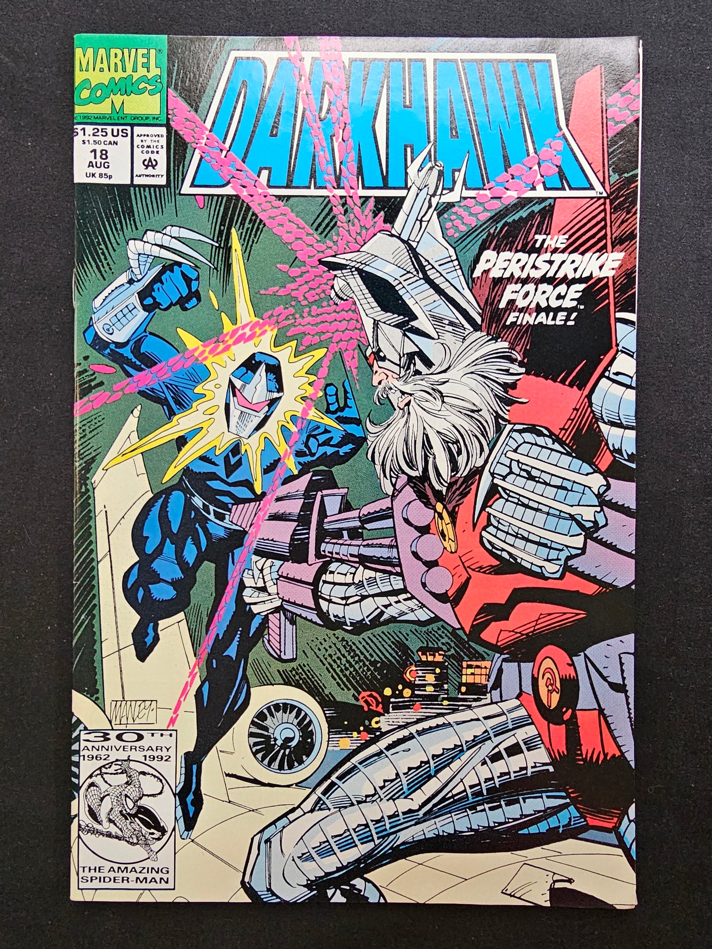 Darkhawk #18 (Marvel, 1992) VF/NM - The Peristrike Force Finale!