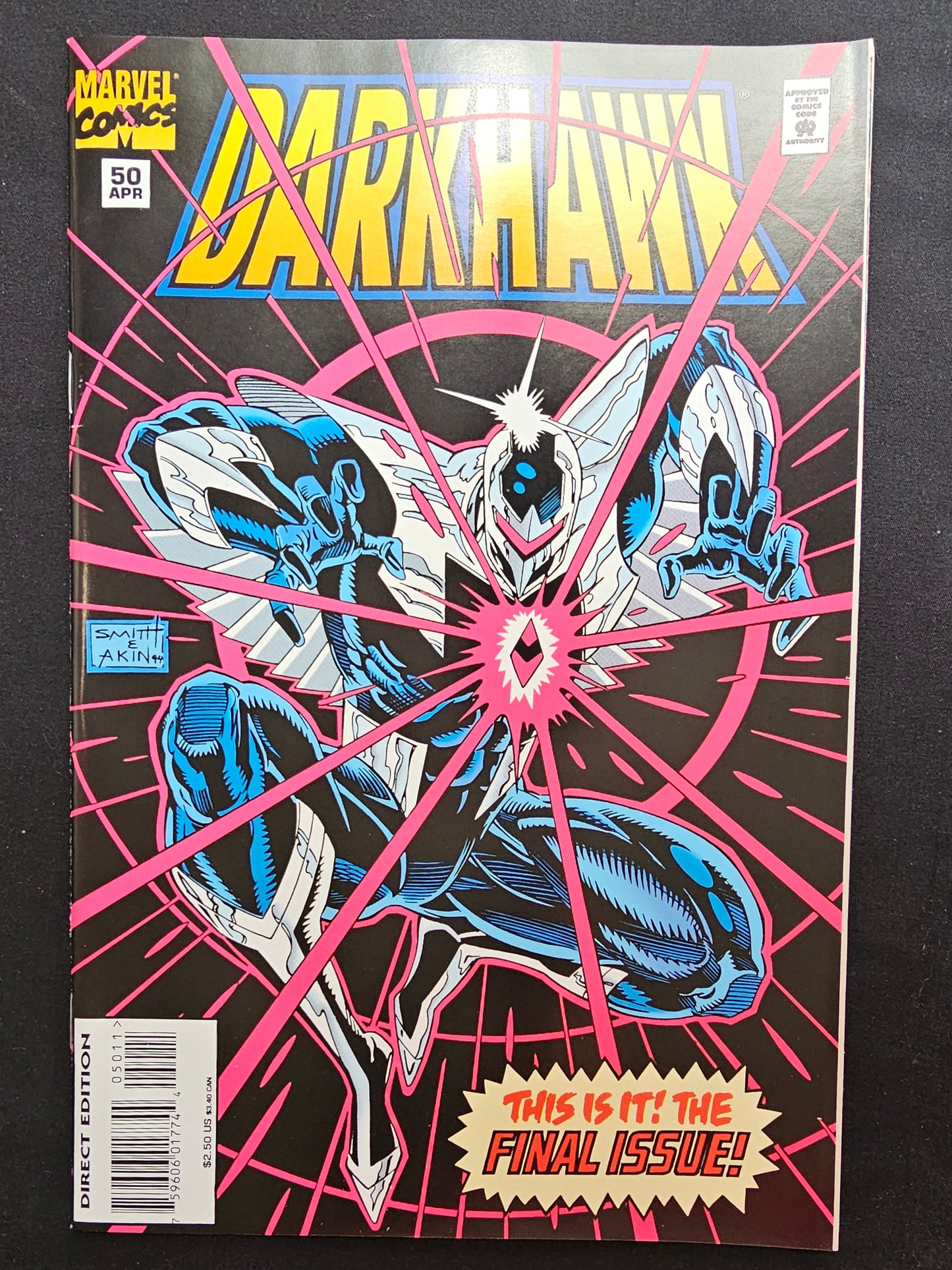 Darkhawk #50 (Marvel, 1995) VF - Final Issue!