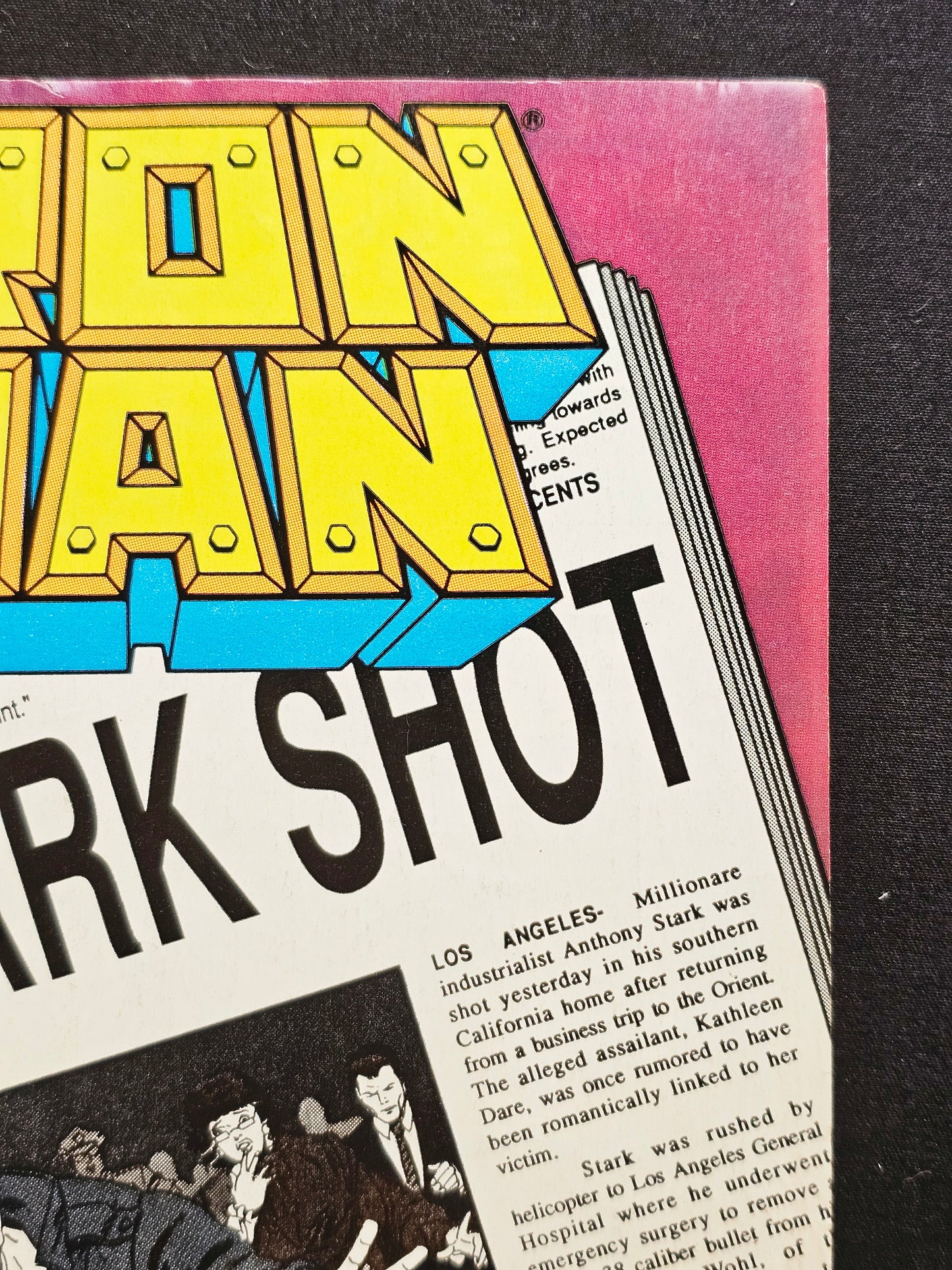 Iron Man #243 (Marvel, 1989) VF - Newsstand Variant - "Tony Stark Shot"