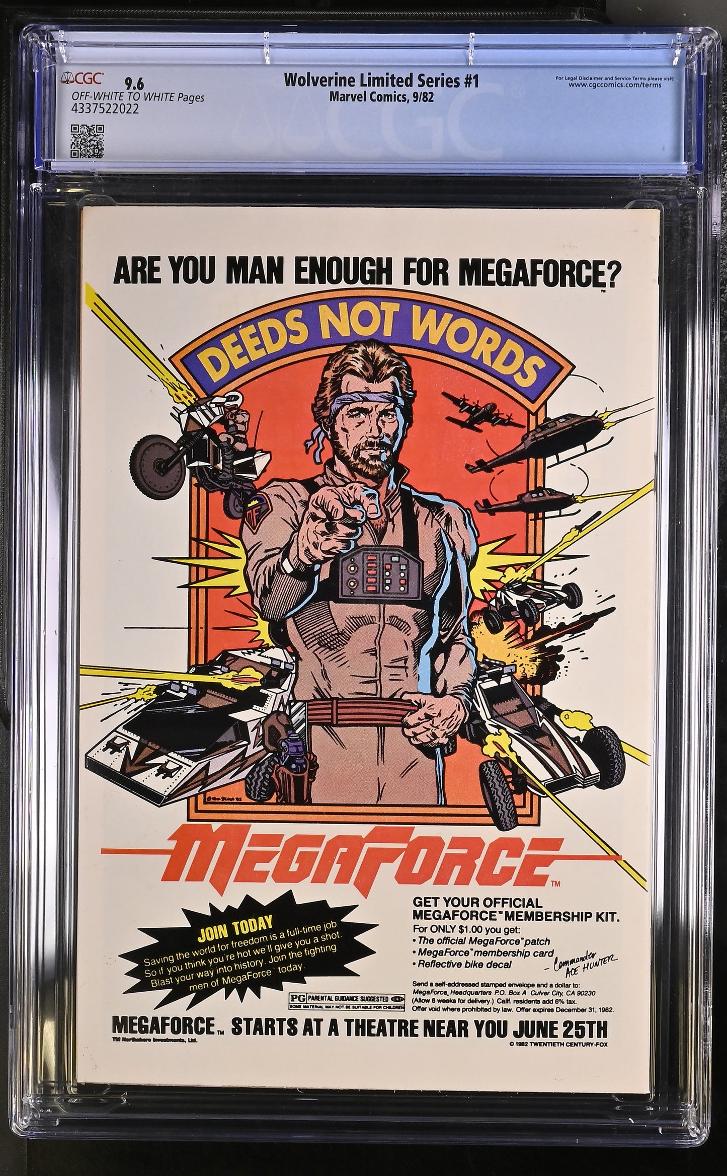 Wolverine Limited Series #1 (September 1982) - CGC 9.6